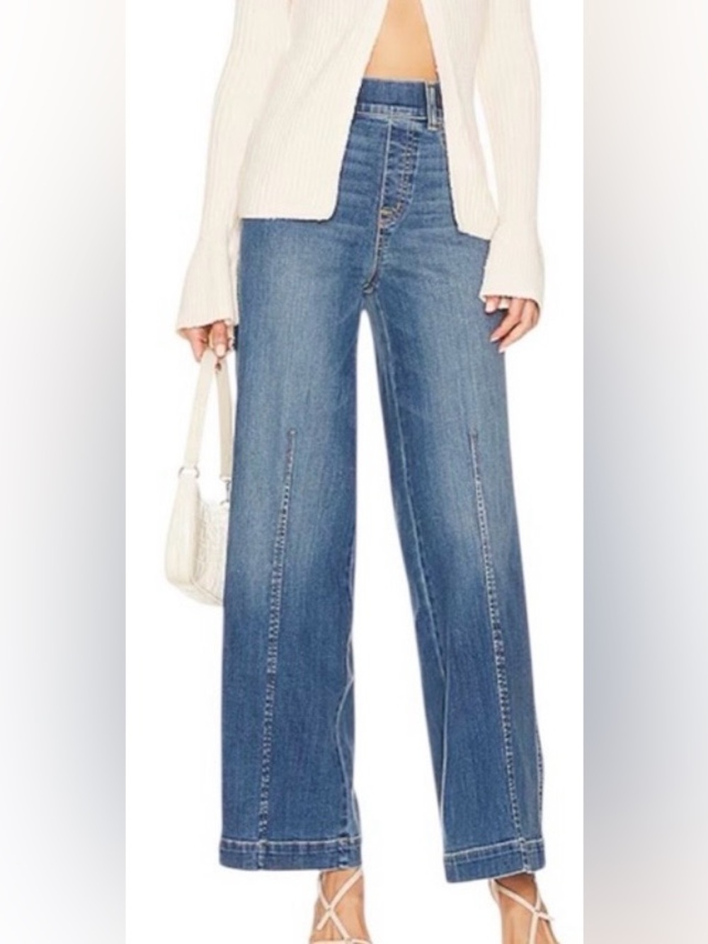 SPANX Wide-Leg High-Rise Jeans